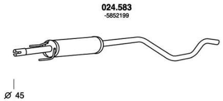PEDOL Kesksummuti 024.583 Kesksummuti PEDOL SUZUKI 024.583