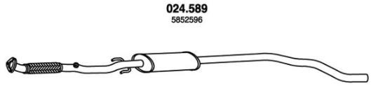PEDOL Marmitta centrale 024.589 024.589 Marmitta centrale PEDOL MERCEDES-BENZ 190 costo