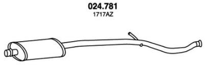 PEDOL Stredný tlmič výfuku 024.781 Stredný tlmič výfuku PEDOL 024.781 lacné