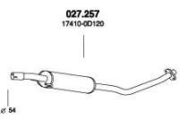 PEDOL Μεσαίο σιλανσιέ 027.257 Μεσαίο καζανάκι SUZUKI PEDOL 027.257