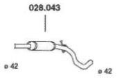 PEDOL Voordemper 028.043 PEDOL 028.043 Voorpijp VW CC 358 prijs