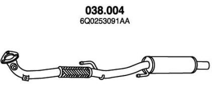 PEDOL Esimene summuti 038.004 PEDOL 038.004 Esimene summuti Seat Leon SC odav