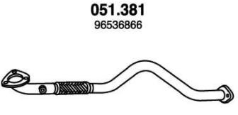 Výfukové potrubie PEDOL 051.381 PEDOL 051.381: Vyfukove potrubie Chevy AVEO 2010