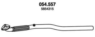 PEDOL Eksosrør 054.557 PEDOL 054.557 Eksosrør Opel Astra h l48 pris