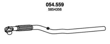 PEDOL Výfukové potrubie 054.559 054.559 Vyfukove potrubie OPEL ASTRA PEDOL