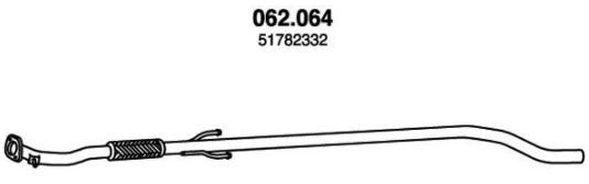 PEDOL Tubo gas scarico 062.064 062.064 costo Tubo gas scarico KIA SPORTAGE PEDOL