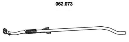 PEDOL Σωλήνας εξάτμισης 062.073 Σωληνώσεις εξάτμισης PEDOL 940 062.073 φθηνά