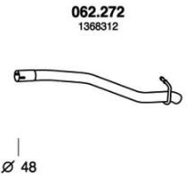 PEDOL Exhaust Pipe 062.272 Seat IBIZA PEDOL exhaust pipe 062272