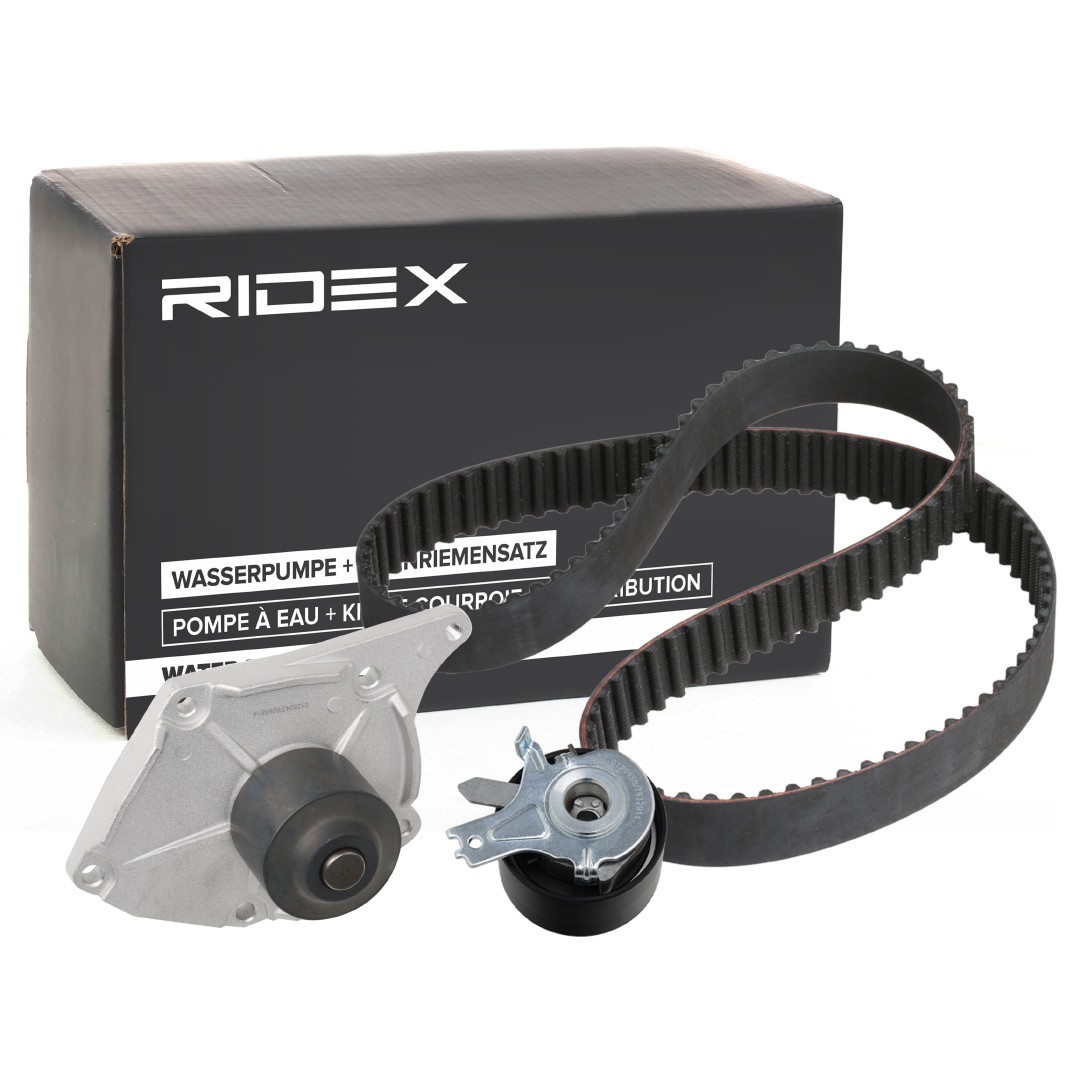 RIDEX Distributieriem set + waterpomp 3096W0397 Distributieriem met waterpomp RIDEX SKYLINE 3096W0397 goedkoop