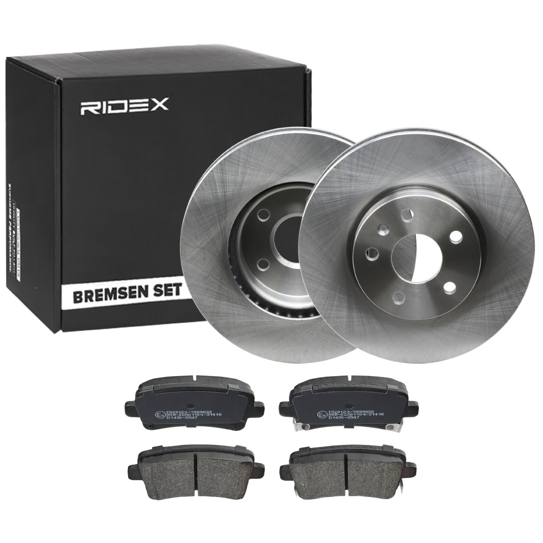 RIDEX Bremseskiver og klodser 3405B1343 Bremseskiver og klodser RIDEX Saab 9000 3405B1343
