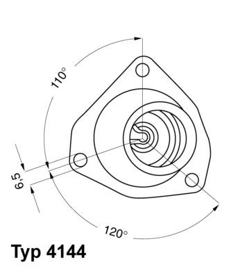 WAHLER Thermostat d'eau 4144.92D Opel SIGNUM Thermostat liquide de refroidissement WAHLER 4144.92D