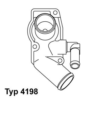 WAHLER Thermostat 4198.92D 4198.92D WAHLER engine thermostat for OPEL VIVARO