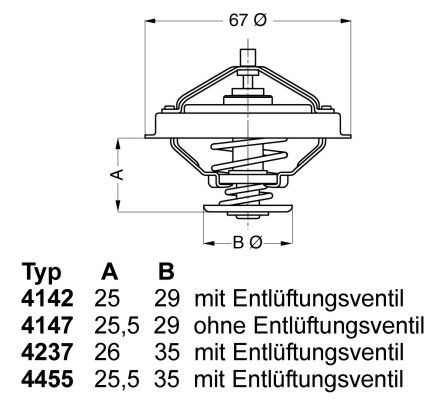 WAHLER Thermostaat, koelvloeistof 4237.80D Thermostaathuis WAHLER INSIGNIA 4237.80D goedkoop