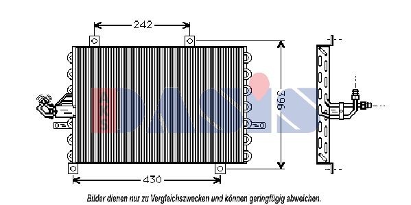 AKS DASIS Συμπυκνωτής, σύστ. κλιματισμού 082210N AKS DASIS 082210N Συμπυκνωτής Fiat COUPE γνήσια