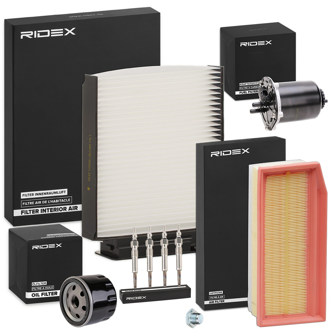 RIDEX Kit tagliando 4682P24505 4682P24505 RIDEX Kit tagliando filtri DACIA prezzo