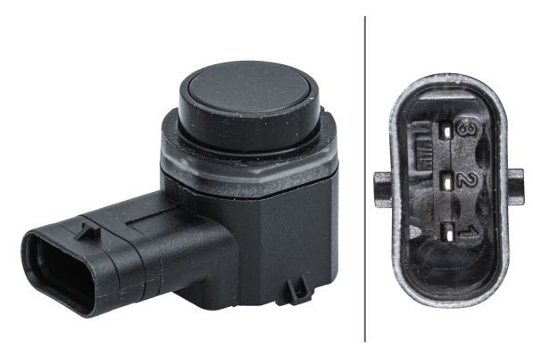 HELLA Sensor de estacionamento 6PX 358 141-341 Sensor ajuda ao estacionamento HELLA BMW Série 8 6PX 358 141-341
