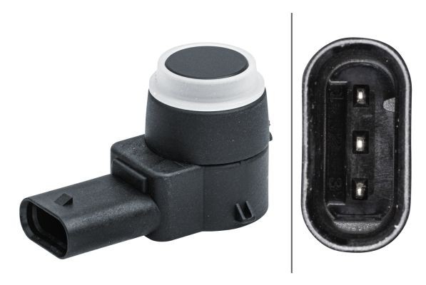 HELLA Parkeringssensor 6PX 358 141-371 HELLA 6PX358141-371 Parkeringssensorer Mercedes W123 pris
