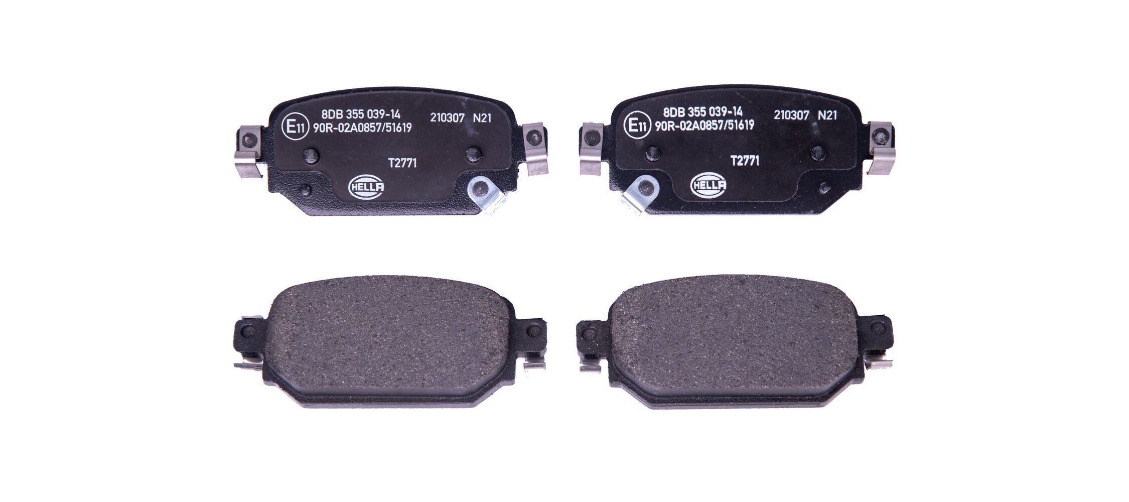 HELLA Brzdové doštičky/platničky 8DB 355 039-141 Športové brzdové doštičky HELLA CX-9 8DB 355 039-141 lacné