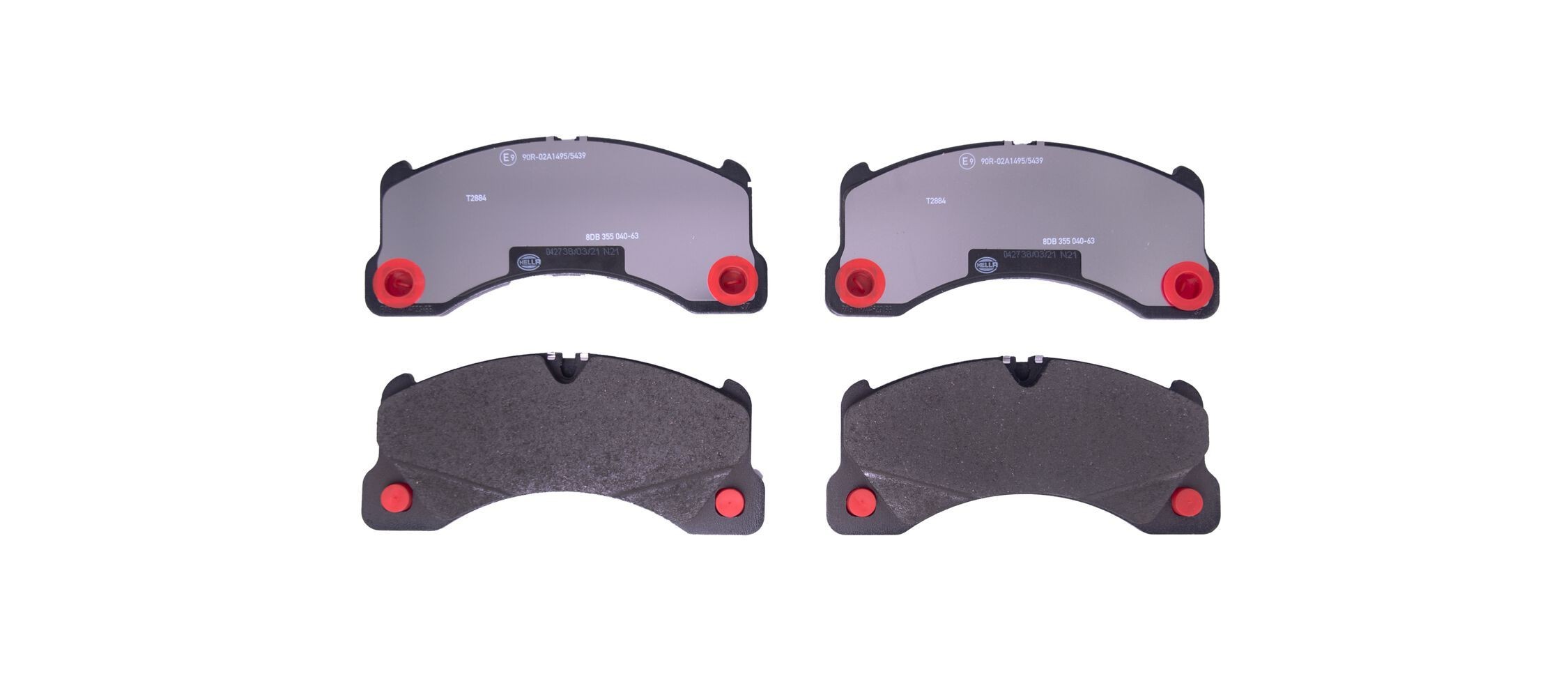 HELLA Kit pastiglie freni 8DB 355 040-631 HELLA 8DB 355 040-631 Kit pastiglie freni PORSCHE Cayenne (9YA) 4.0 Turbo AWD (9YACF1) 550 CV 2018