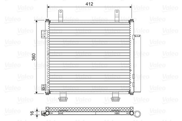 VALEO Klimakondensator 822573 Kondensator VALEO NP300 PICKUP 822573 günstig