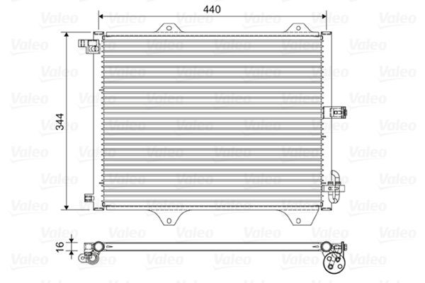 VALEO Kondensator, klimaanlegg 822588 822588 Ac radiator SUZUKI VITARA VALEO