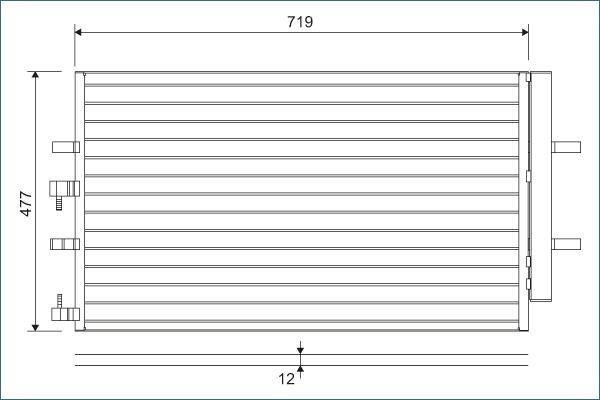 VALEO Condenseur, climatisation 822590 Condenseur VALEO B-MAX 822590 pas cher