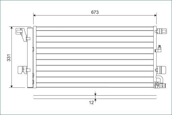 Lauhdutin, ilmastointilaite VALEO 822596 VALEO 822596 AUDI A6 2021 Lauhdutin