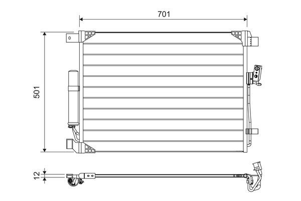 VALEO Air conditioning condenser 822605 VALEO 822605 Vanette Cargo Van (HC23) ac condenser cost