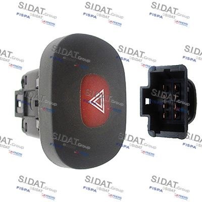SIDAT Interrupteur de signal de détresse 660936A2 660936A2 Interrupteur feu de détresse SIDAT PEUGEOT BOXER