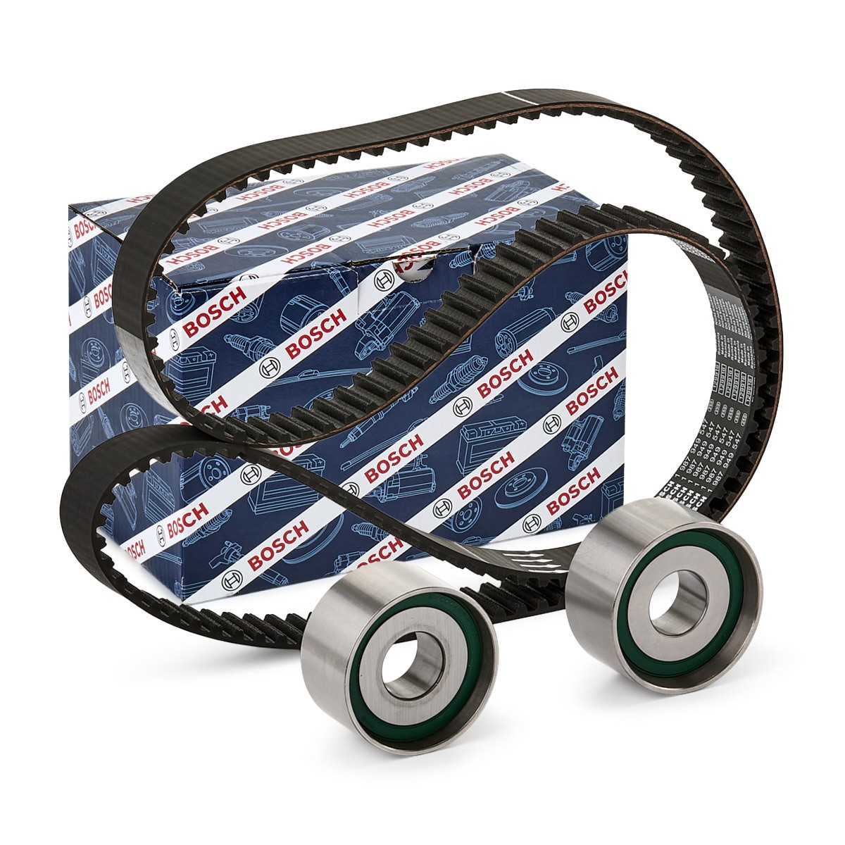 BOSCH Kit cinghia di distribuzione 1 987 946 346 BOSCH 1 987 946 346 Kit cinghia di distribuzione RENAULT TRUCKS Mascott Camion pianale / Telaio 120.65 (A00500007) 115 CV 2006