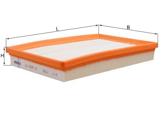 KNECHT Luftfilter LX 4031/2 Luftfilter KNECHT SsangYoung TORRES LX 4031/2