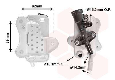 VAN WEZEL Ölkühler, Automatikgetriebe 06013716 06013716 Getriebeölkühler ALFA ROMEO STELVIO VAN WEZEL kaufen