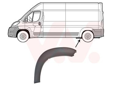 VAN WEZEL Verbreding, spatbord 1651423 VAN WEZEL 1651423 Wielkastranden Peugeot Expert Tepee goedkoop