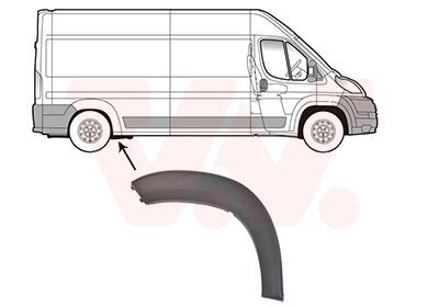 VAN WEZEL Διεύρυνση, φτερό 1651424 Φρυδάκια τροχών VAN WEZEL Jaguar XK 1651424