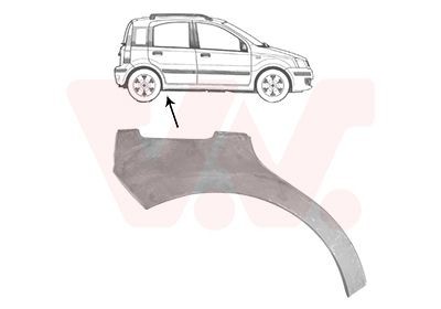 Radlauf VAN WEZEL 1709148 1709148 VAN WEZEL Seitenwand FIAT PANDA 2002 Preis