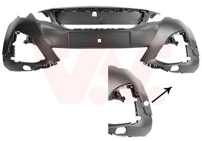 VAN WEZEL Põrkeraud 4084577 VAN WEZEL 4084577 Kaitseraud Peugeot 3008 SUV odava hinnaga