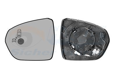 VAN WEZEL Mirror Glass, outside mirror 4084835 VAN WEZEL 4084835 BX Hatchback glass for wing mirror cost