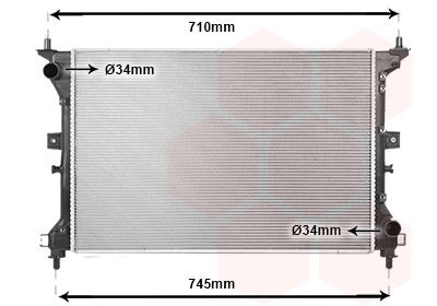 VAN WEZEL Radiateur 52012711 VAN WEZEL 52012711 Radiateur VOLVO V50 originele