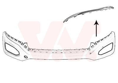 VAN WEZEL Modanatura paraurti 5710581 5710581 Modanatura paraurti VAN WEZEL Saab