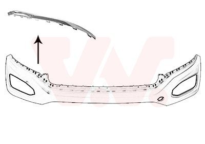 VAN WEZEL Zierleiste, Stoßstange 5710582 5710582 VAN WEZEL VW T Roc A11 Zierleiste, Stoßstange Kosten