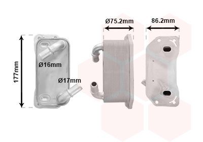 Õliradiaator, mootoriõli VAN WEZEL 59013704 VAN WEZEL 59013704 Õlijahuti VOLVO V70 2016