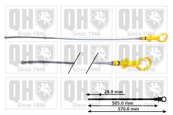 QUINTON HAZELL Oil Dipstick QOD164 QUINTON HAZELL QOD164 Oil Dipstick RENAULT Fuego Hatchback 1.6 71 hp 1985