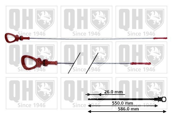 QUINTON HAZELL Oljesticka QOD166 QUINTON HAZELL QOD166 Oljesticka SLK R170 original