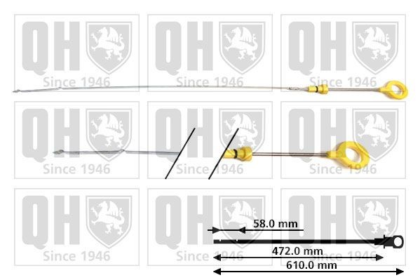 QUINTON HAZELL Oljepeilepinne QOD169 QUINTON HAZELL QOD169 Oljepeilestav Renault Megane 3 Coupe pris