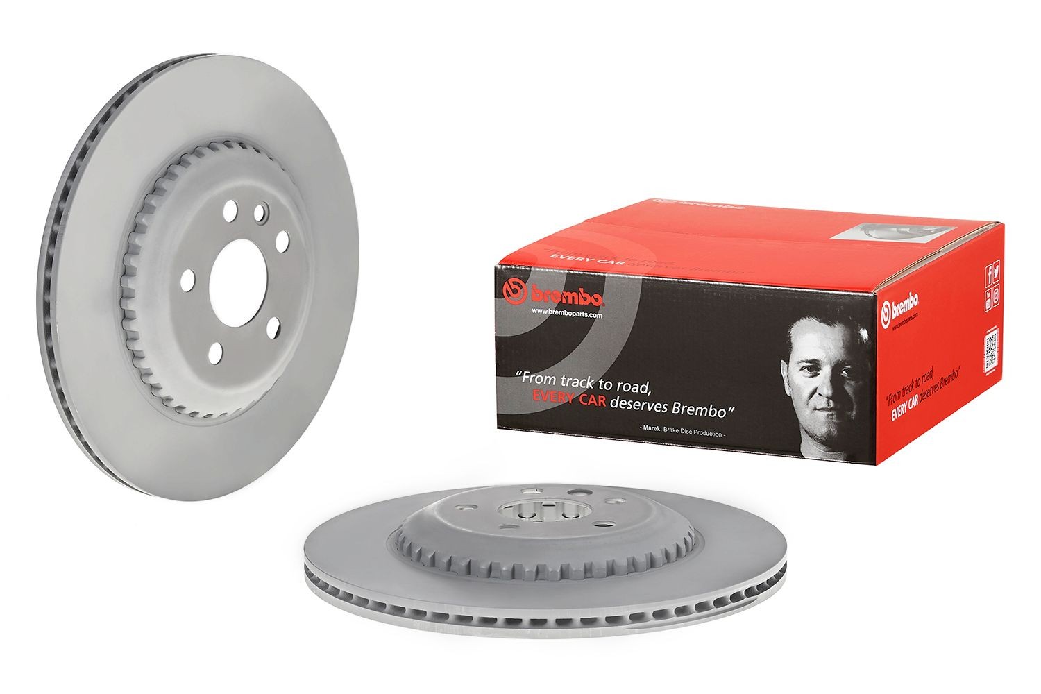 BREMBO Bremseskive 09.D241.23 BREMBO 09.D241.23 Bremseskive LAND ROVER Range Rover Evoque (L551) 2.0 D165 MHEV 4x4 163 hk 2022