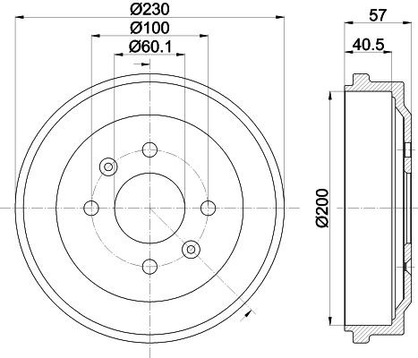 MINTEX Bremsetromle MBD422 MBD422 MINTEX Bremsetromler Land Rover billig