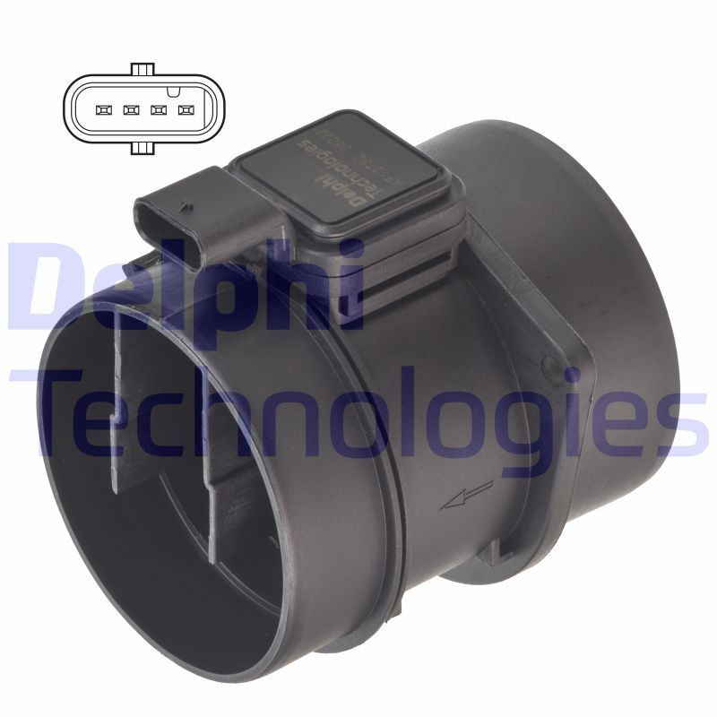 DELPHI Luchtmassameter (LMM) AF10732-12B1 Luchtsensor DELPHI VIPER AF10732-12B1 goedkoop