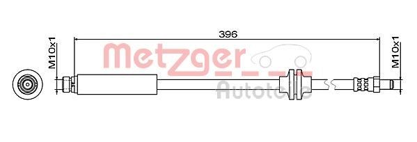 METZGER Bromsslang 4111470 4111470 METZGER Bromsslang Dacia