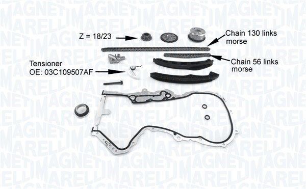 MAGNETI MARELLI Timing chain kit 341500001200 LEXUS IS MAGNETI MARELLI timing chain 341500001200