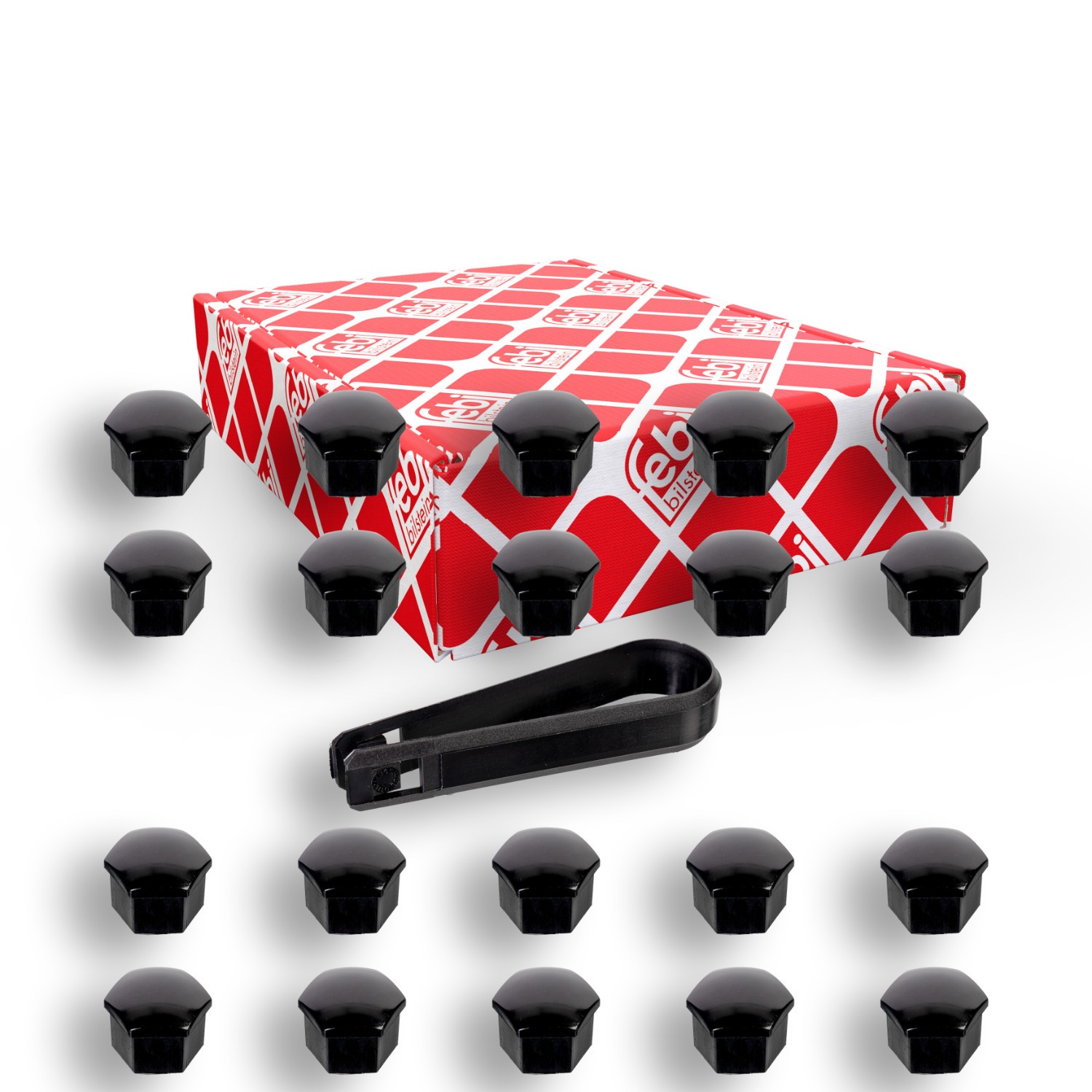 FEBI BILSTEIN Kåpa, hjulmutter 175406 pris Låsbara hjulbultar Seat 6K1, 6K2 175406 FEBI BILSTEIN